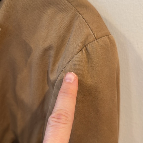 J. Crew Men’s Clayton Sportscoat Khaki Tan Beige Front Pockets Broken In Size S - Picture 5 of 9